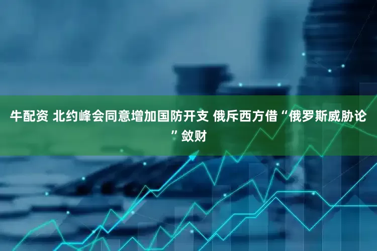 牛配资 北约峰会同意增加国防开支 俄斥西方借“俄罗斯威胁论”敛财