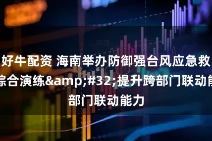 好牛配资 海南举办防御强台风应急救援综合演练&#32;提升跨部门联动能力
