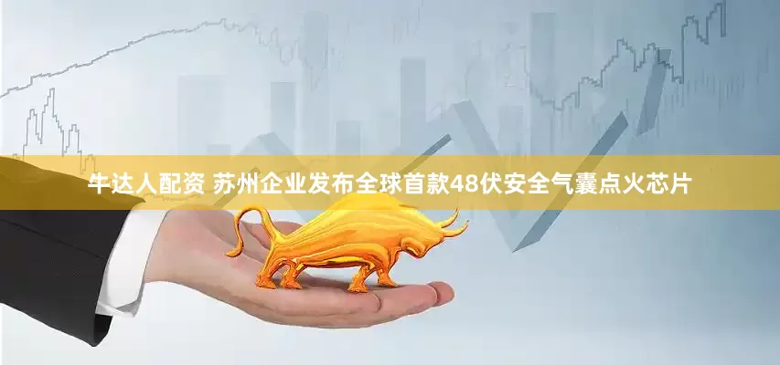 牛达人配资 苏州企业发布全球首款48伏安全气囊点火芯片